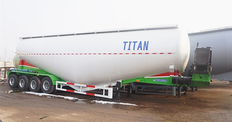 4 Axle Dry Bulk Cement Tanker Trailer for Sale in Sudan