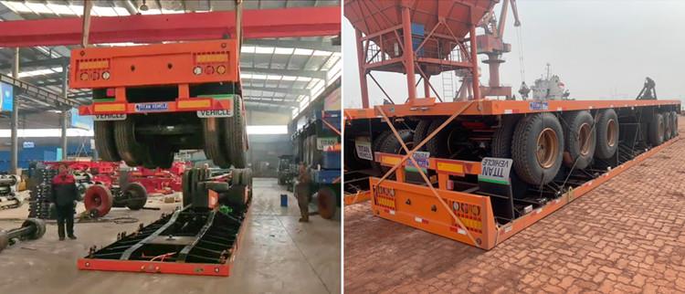 Tri Axle Flat Deck Trailer for Sale in Namibia - TITAN Vehicle