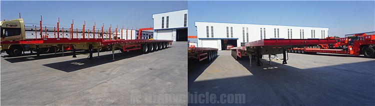 62M 6 Axle Telescopic Trailer for Sale in Vietnam