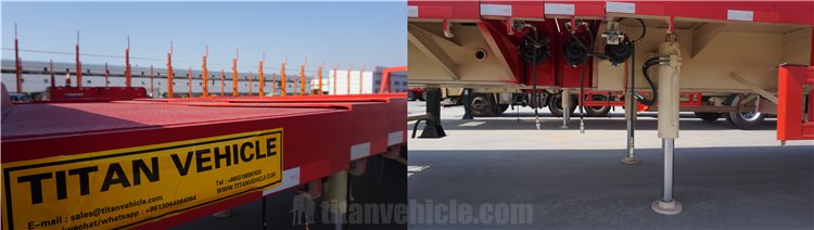 62M 6 Axle Telescopic Trailer for Sale in Vietnam