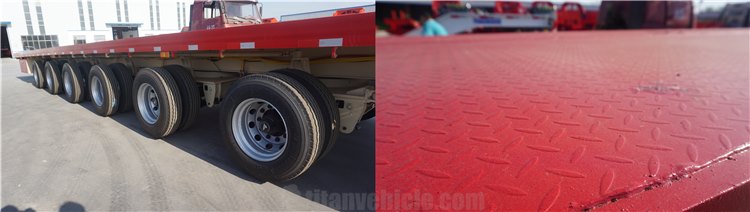62M 6 Axle Telescopic Trailer for Sale in Vietnam