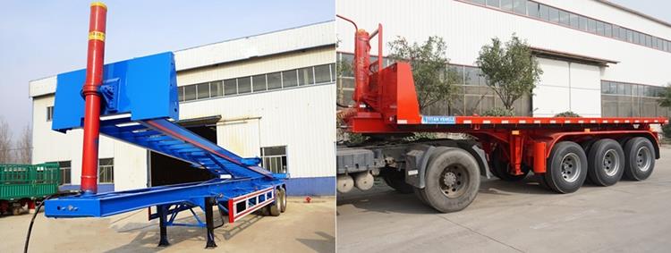 Different Types of Tipper Semi Trailer - Container Tipper Chassis/Flatbed Tipper Trailer