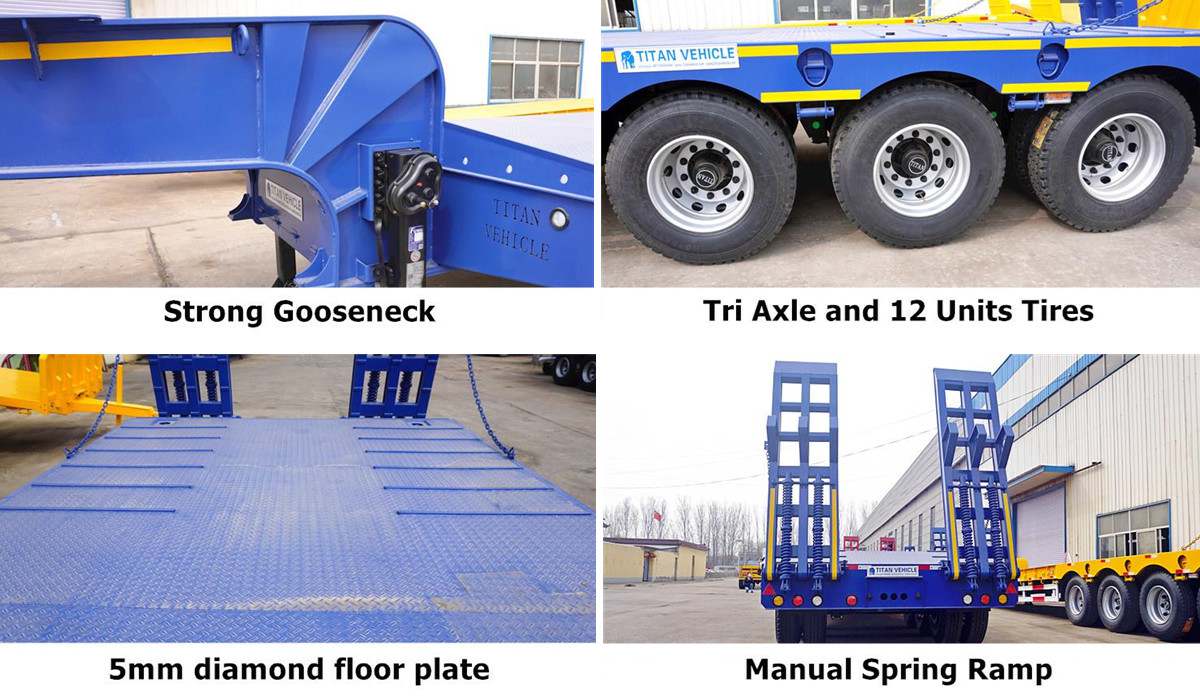 3 Axe Lowbed Trailer Price - Lowbed Trailer for Sale