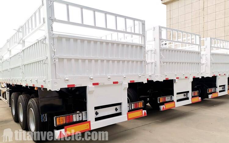 Stake Cargo Semi Trailer Price | Fence Truck Trailer for Sale in Ghana