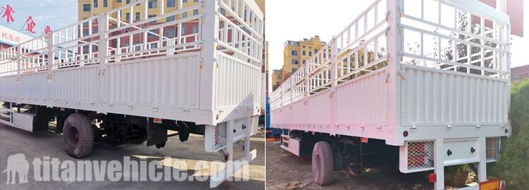 Stake Cargo Semi Trailer Price | Fence Truck Trailer for Sale in Ghana