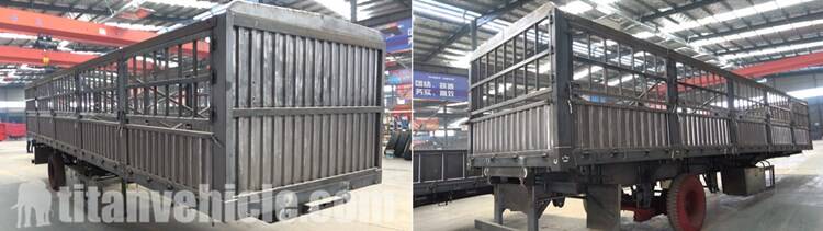 Stake Cargo Semi Trailer Price | Fence Truck Trailer for Sale in Ghana