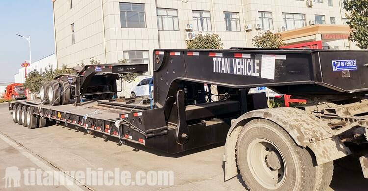 Removable Gooseneck Trailer 4 Axle for Sale in Senegal Dakar - TITAN Vehicle