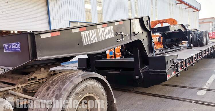 Removable Gooseneck Trailer 4 Axle for Sale in Senegal Dakar - TITAN Vehicle