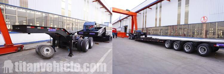 Removable Gooseneck Trailer 4 Axle for Sale in Senegal Dakar - TITAN Vehicle