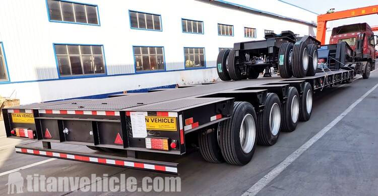 Removable Gooseneck Trailer 4 Axle for Sale in Senegal Dakar - TITAN Vehicle