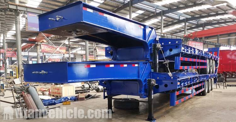 3 Axle Low Bed Semi Trailer 90 Ton for Sale in Madagascar