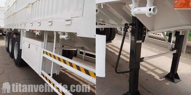 China Fence Semi Trailer for Sale In Zimbabwe Harare