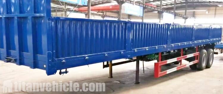 China 2 Axle Side Wall Semi Trailer for Sale in Nigeria Lagos