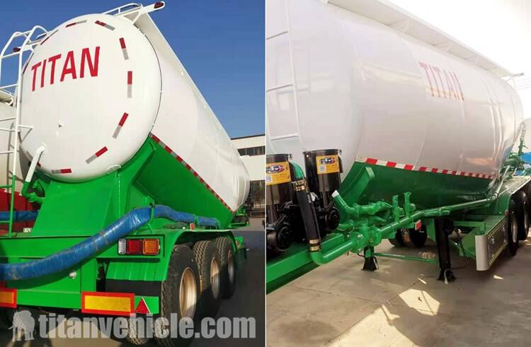 3 Axle Bulk Cement Tanker Trailer for Sale in Mozambique