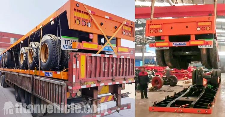 40 Foot Flatbed Container Trailer for Sale In Guinea Conakry