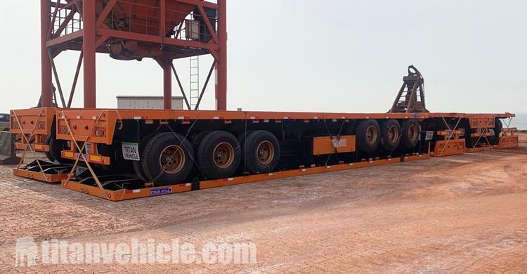 10 Units Tri Axle Trailer for Sale In Congo Banana | 40 Feet Flatbed Trailer for Sale