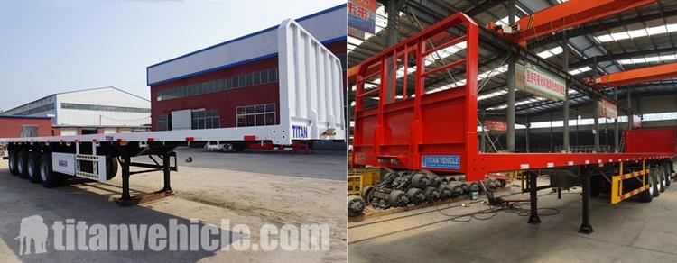 4 Axle Flatbed Semi Trailer for Sale In Ghana Tema Harbour