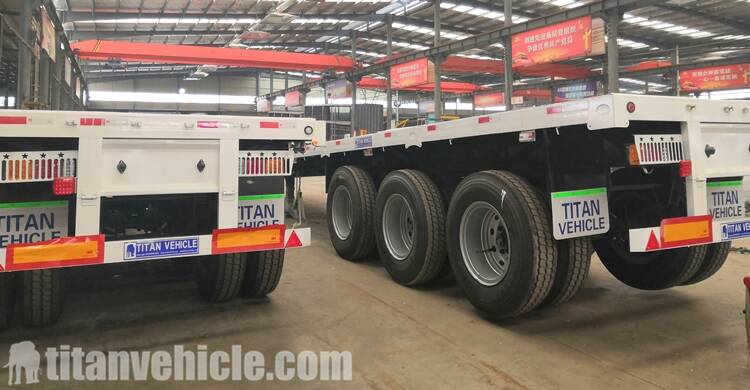 3 Axle Flatbed Trailer and Sidewall Trailer for Sale in Ghana