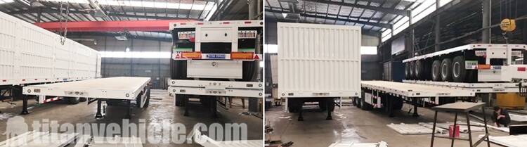 3 Axle Flatbed Trailer and Sidewall Trailer for Sale in Ghana