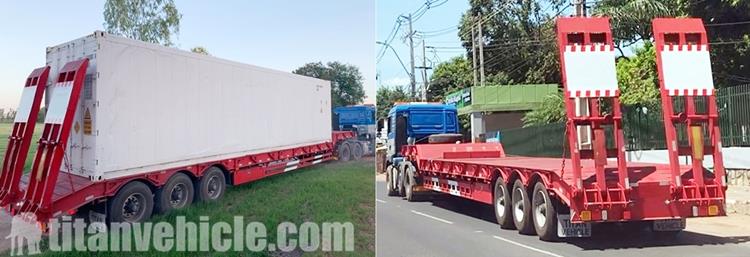 3 Axle 80 Ton Excavator Trailer for Sale in Nigeria Lagos