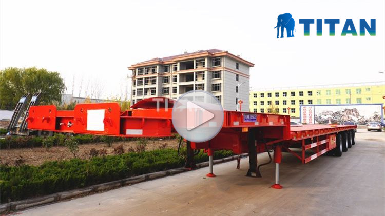 4 Axle 58m Telescopic Blade Trailer for Sale in Vietnam