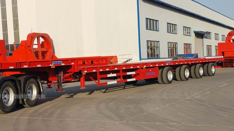 4 Axle 58m Telescopic Blade Trailer for Sale in Vietnam