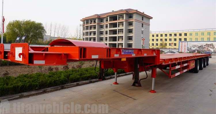 4 Axle 58m Telescopic Blade Trailer for Sale in Vietnam
