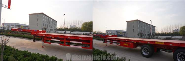 4 Axle 58m Telescopic Blade Trailer for Sale in Vietnam