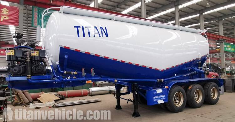 35cbm 3 Axle Bulk Cement Trailer will be sent to Nigeria