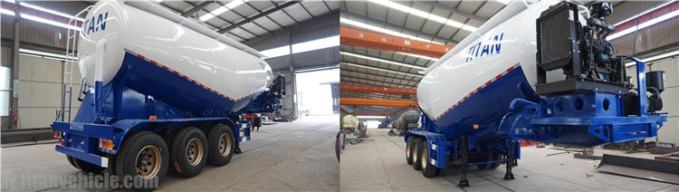 35cbm 3 Axle Bulk Cement Trailer will be sent to Nigeria