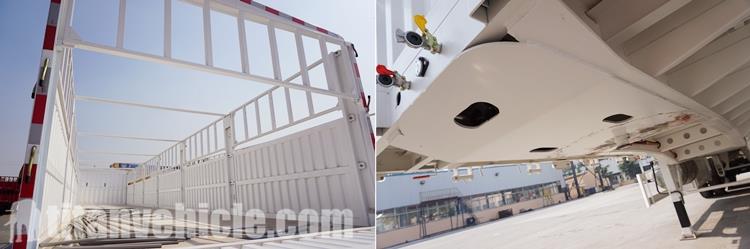 3 Axle 60Ton Fence Semi Trailer for Sale in Sudan Khartoum