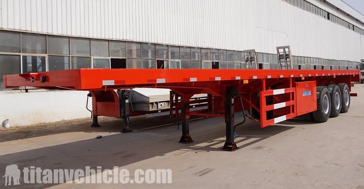 40 Foot Truck Flatbed Trailer for Sale in Dominica - TITAN Vehicle