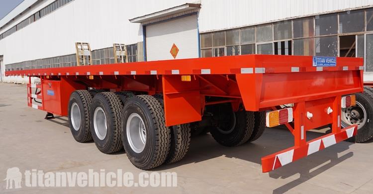 40 Foot Truck Flatbed Trailer for Sale in Dominica - TITAN Vehicle
