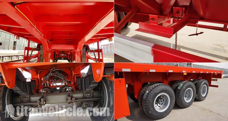 40 Foot Truck Flatbed Trailer for Sale in Dominica - TITAN Vehicle
