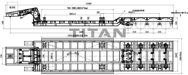 150 Ton 4 Axle Low Deck Gooseneck Trailer will be sent to Ghana Harbour.