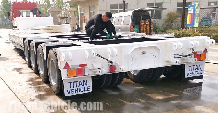 120T Low Bed Trailer for Sale Price in Namibia Luderitz - TITAN Vehicle