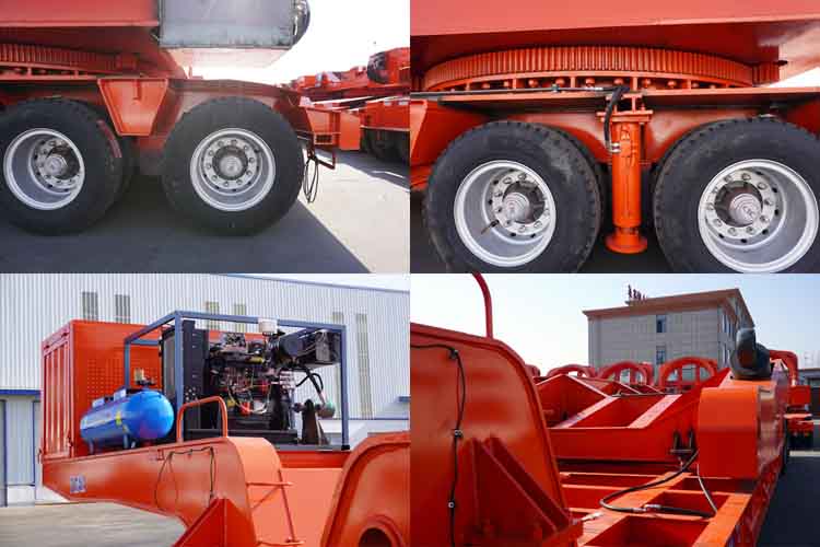 3 Line 6 Axle Windmill Blade Trailer for Sale in Vietnam