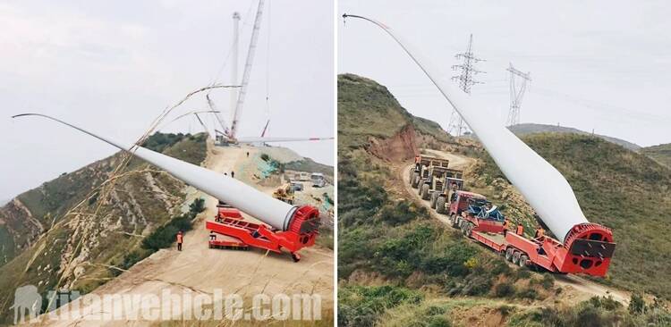 3 Line 6 Axle Windmill Blade Trailer for Sale in Vietnam