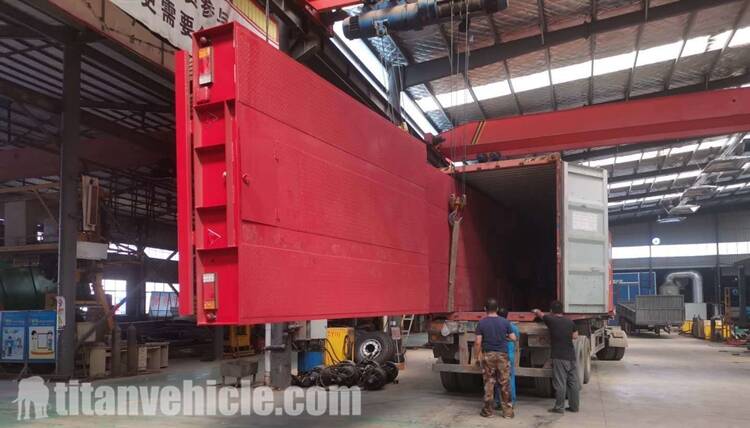 80ton 3 Axle Hydraulic Gooseneck Trailer for Sale in Tanzania