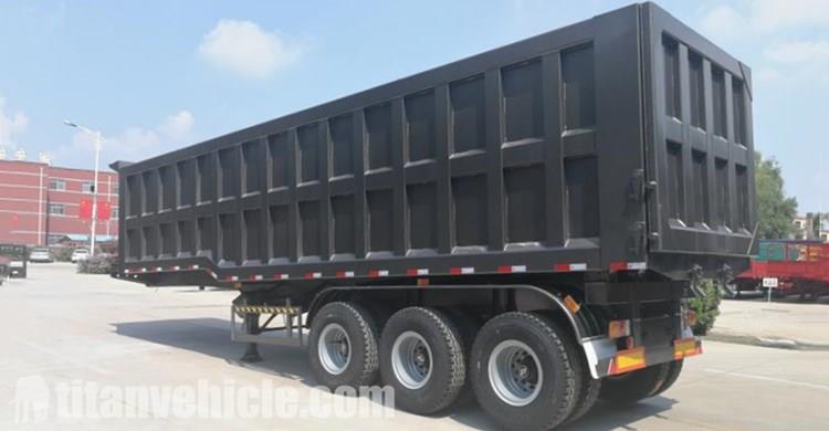 Hydraulic 40CBM Dump Trailer for Sale In Ghana Tema Harbour