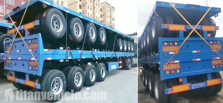 Tri Axle Trailer Flat Bed 40FT for Sale in Togo