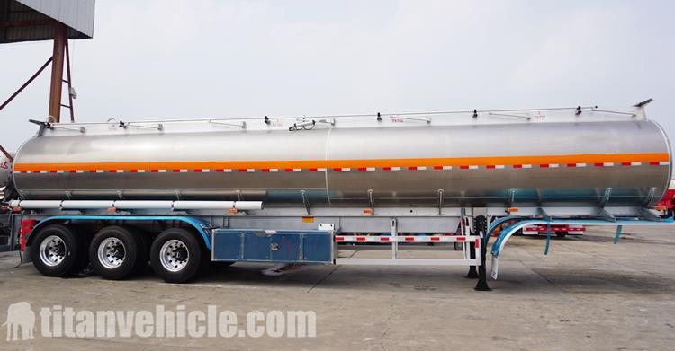 42CBM Tri Axle Aluminum Fuel Tanker Trailer for Sale In Zimbabwe