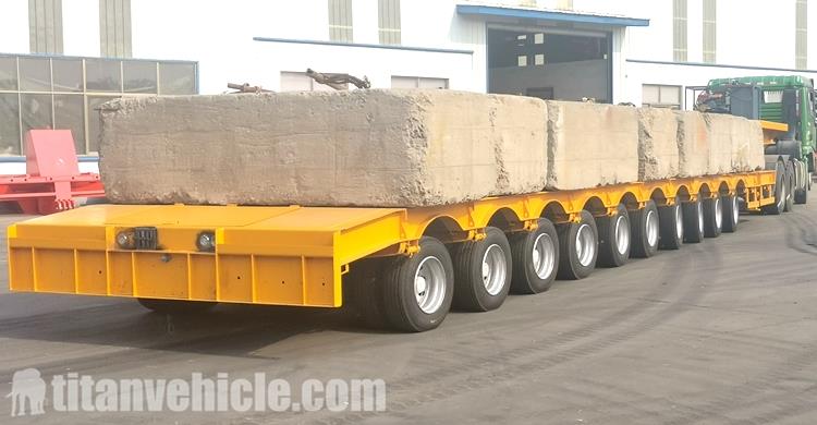 10 Axle 120 Ton Telescopic Trailer will be sent to Vietnam