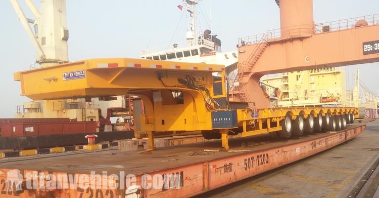 10 Axle Extendable Low Bed Trailer will be Sent to Vietnam