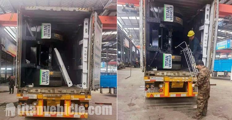 Tri Axle Side Wall Semi Trailer will be sent to Mauritius