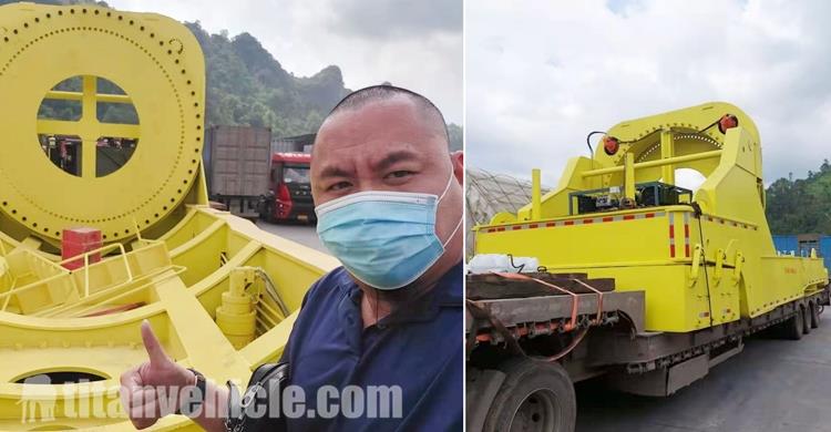 6 Axle Wind Blade Trailer Feedback from Vietnam Customer