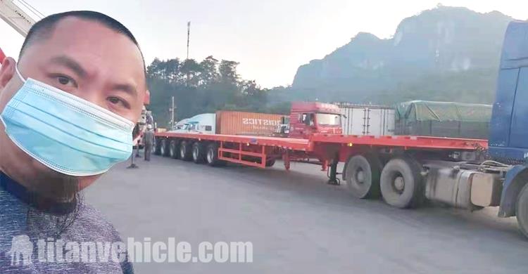 6 Axle Wind Blade Trailer Feedback from Vietnam Customer
