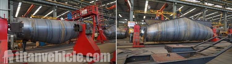 4 Axle Cement Tanker Trailer will be finished and sent to Tanzania