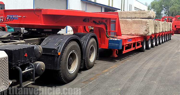 120 Ton Telescopic Trailer for Sale will be sent to Vietnam