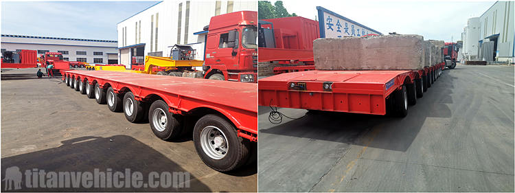 120 Ton Telescopic Trailer for Sale will be sent to Vietnam